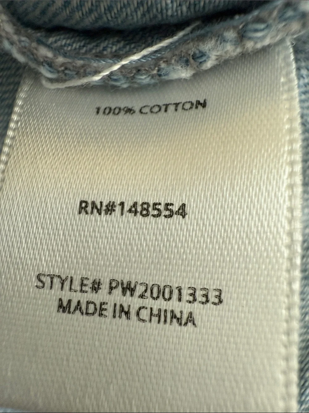 Light Blue Denim A-Line Button-Front Skirt